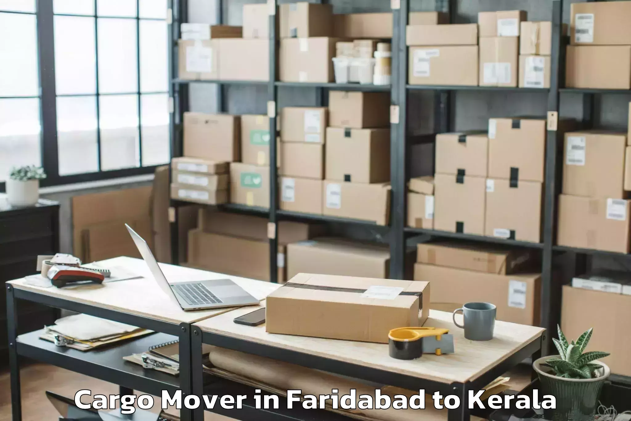 Top Faridabad to Kodamthuruth Cargo Mover Available